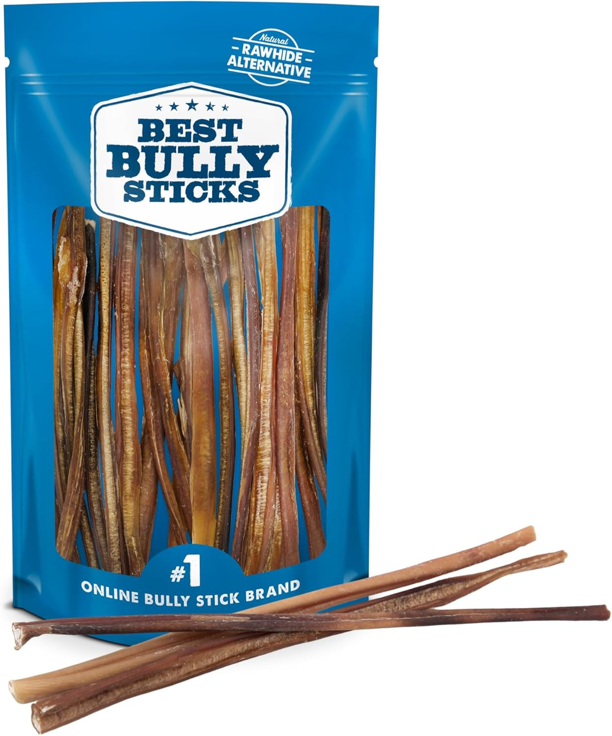 Best Bully Sticks Odor Free Bully Sticks for Dogs, Bulk Bag 100% Natural Grass-Fed Beef, Easily Digestible Bully Bones Grain and Rawhide Free Odorless Dog Bully Sticks for Large Dogs