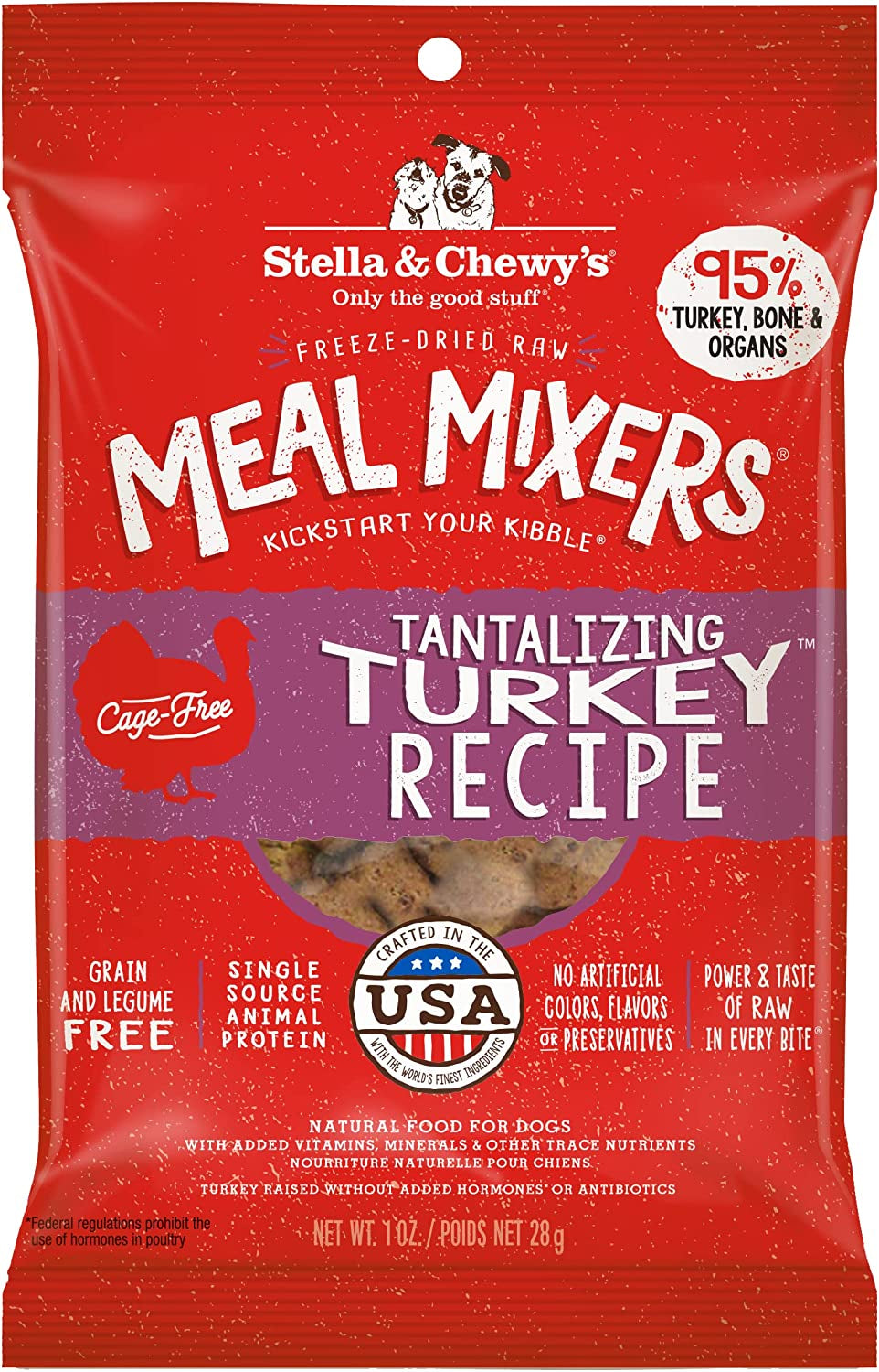 Stella & Chewy'S Freeze Dried Raw Chewy’S Chicken Meal Mixers - Dog Food Topper for Small & Large Breeds - Grain Free, Protein Rich Recipe