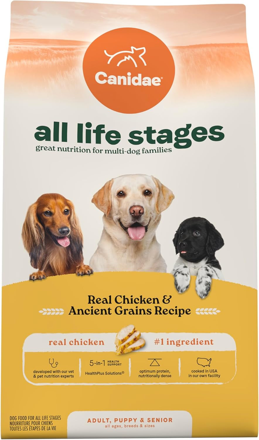 Canidae All Life Stages Premium Dry Dog Food for All Breeds, High Protein Premium Dry Dog Food for All Ages