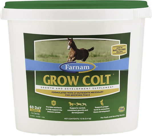 Farnam Grow Colt Supplement for Growth & Development, Supports Normal, Consistent Growth in First Years of Foal'S Life