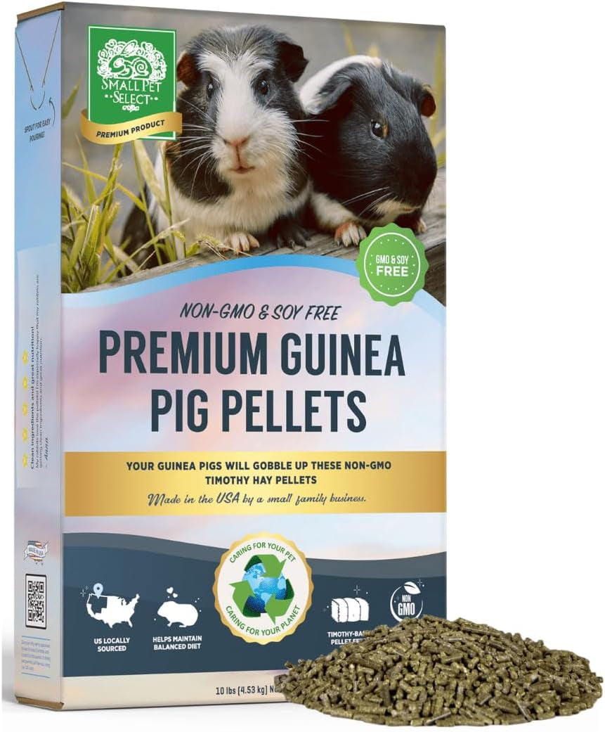 Small Pet Select-Premium Guinea Pig Pellet Food, Non-Gmo, Soy Free. Local Ingredients in Pacific Northwest