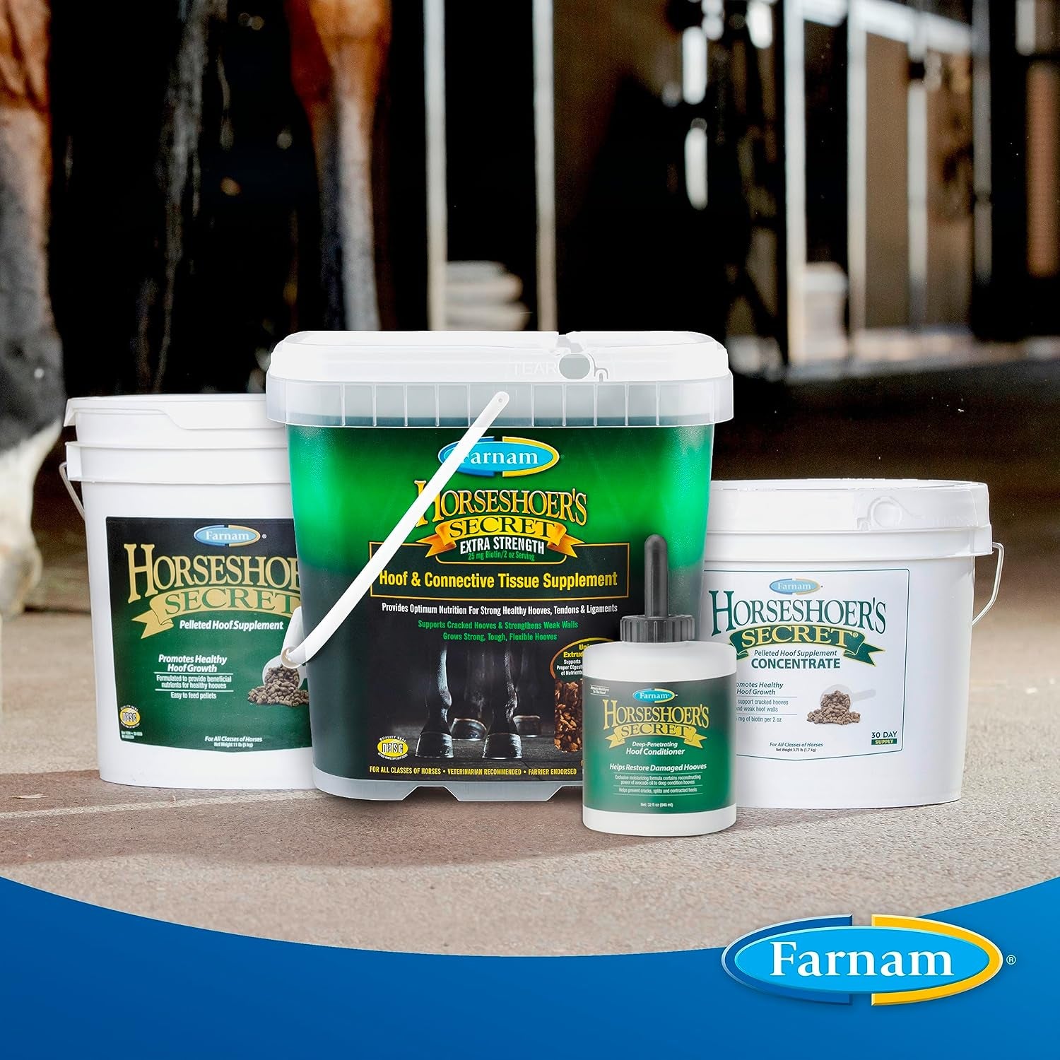 Farnam Horseshoer'S Secret Extra Strength Hoof Supplements & Connective Tissue Supplement, Promotes Strong, Healthy Hooves, Tendon & Ligaments