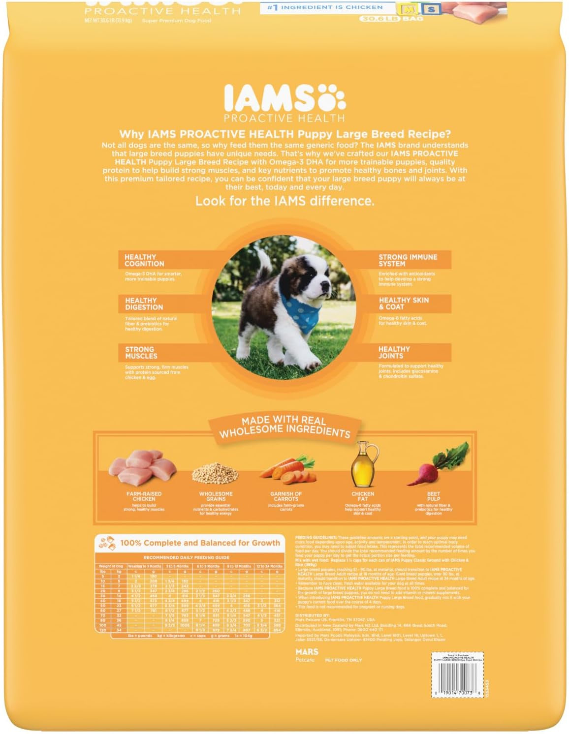 IAMS Proactive Health Smart Puppy Large Breed Dry Dog Food with Real Chicken