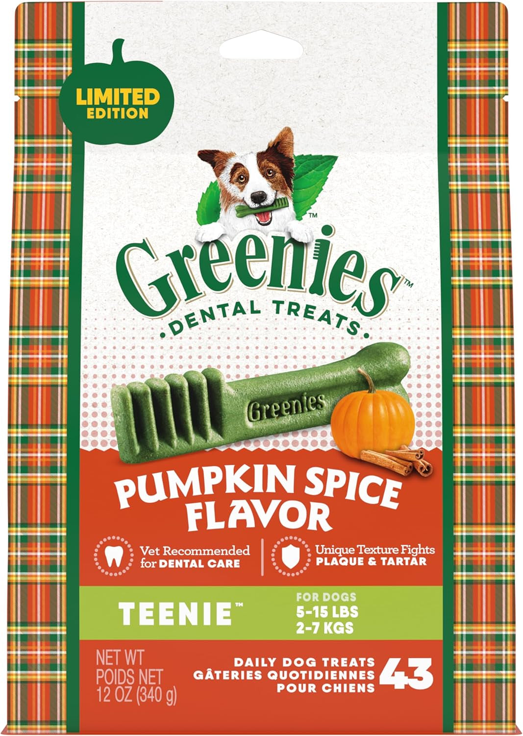 Greenies Original Petite Natural Dental Care Dog Treats