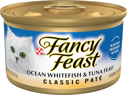 Poultry and Beef Feast Classic Pate Collection Grain Free Wet Cat Food Variety Pack - (Pack of 30) 3 Oz. Cans