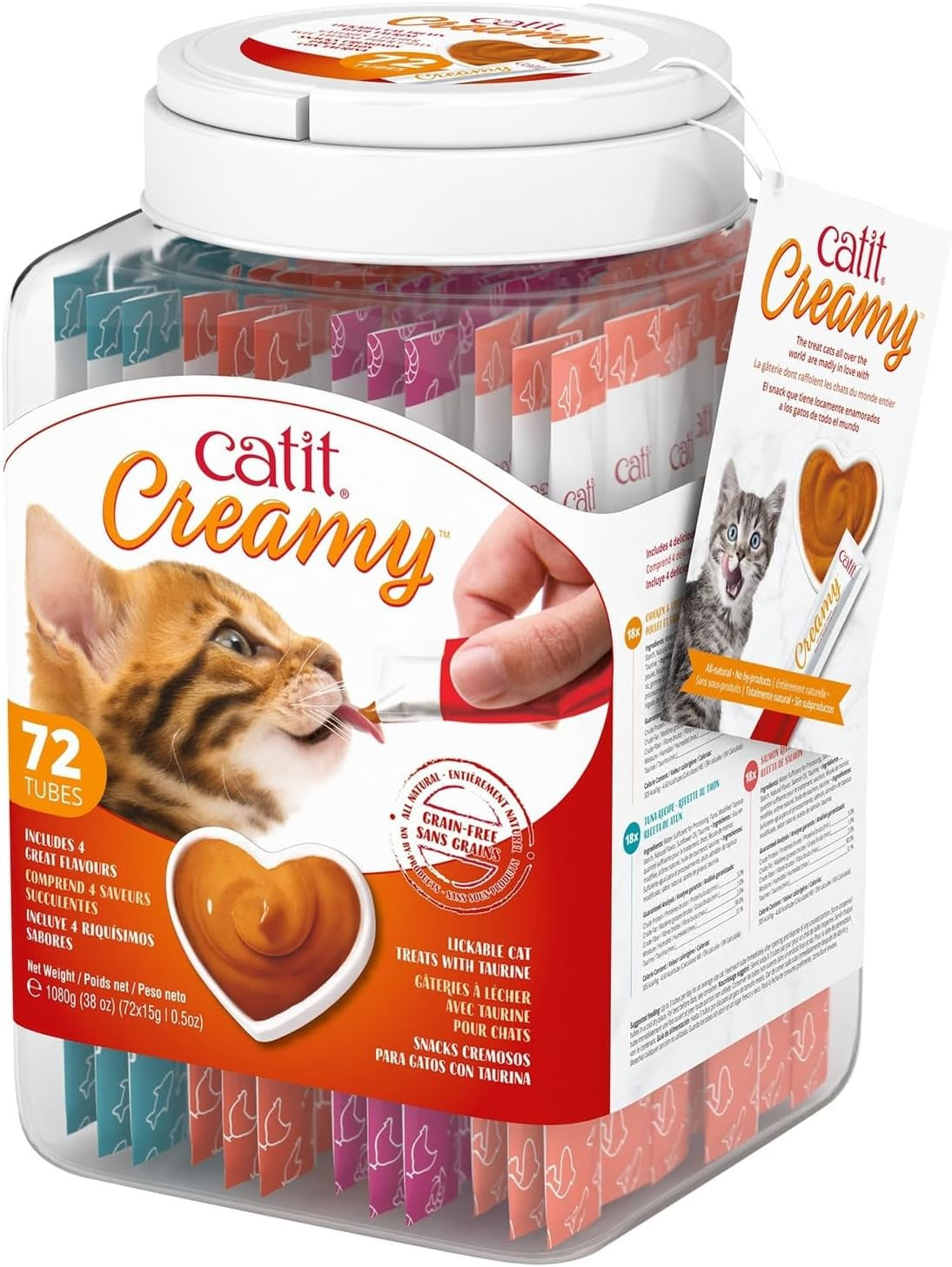 Catit Creamy Lickable Cat Treat, Healthy Cat Treat