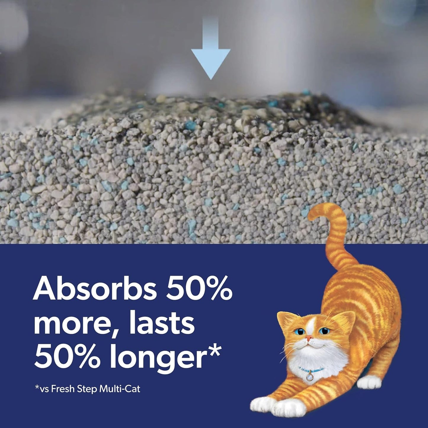 Fresh Step Outstretch Advanced Long Lasting Clumping Litter, Activated Charcoal Litter Lasts 50% Longer