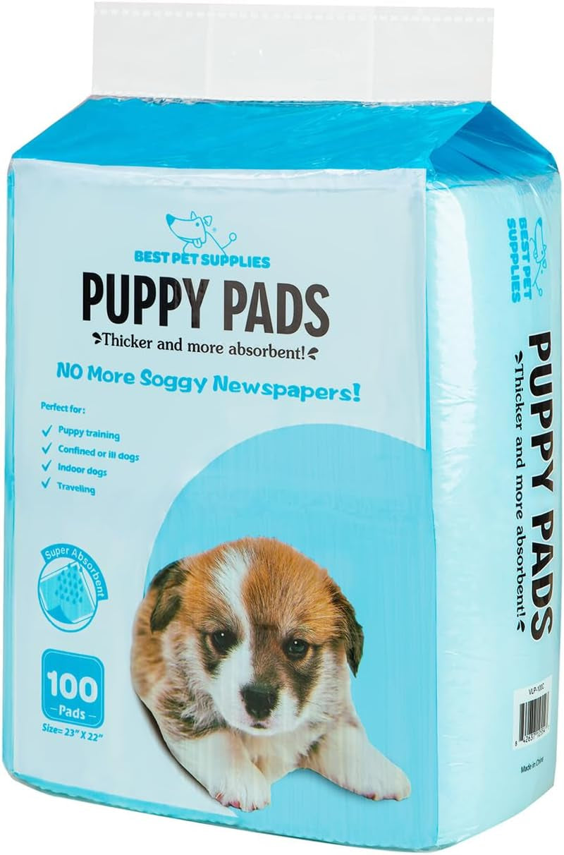 Best Pet Supplies Puppy Training Pee Pads - Absorbent Indoor Potty Training Pads for Dogs - Puppy Pee Pads for Whelping