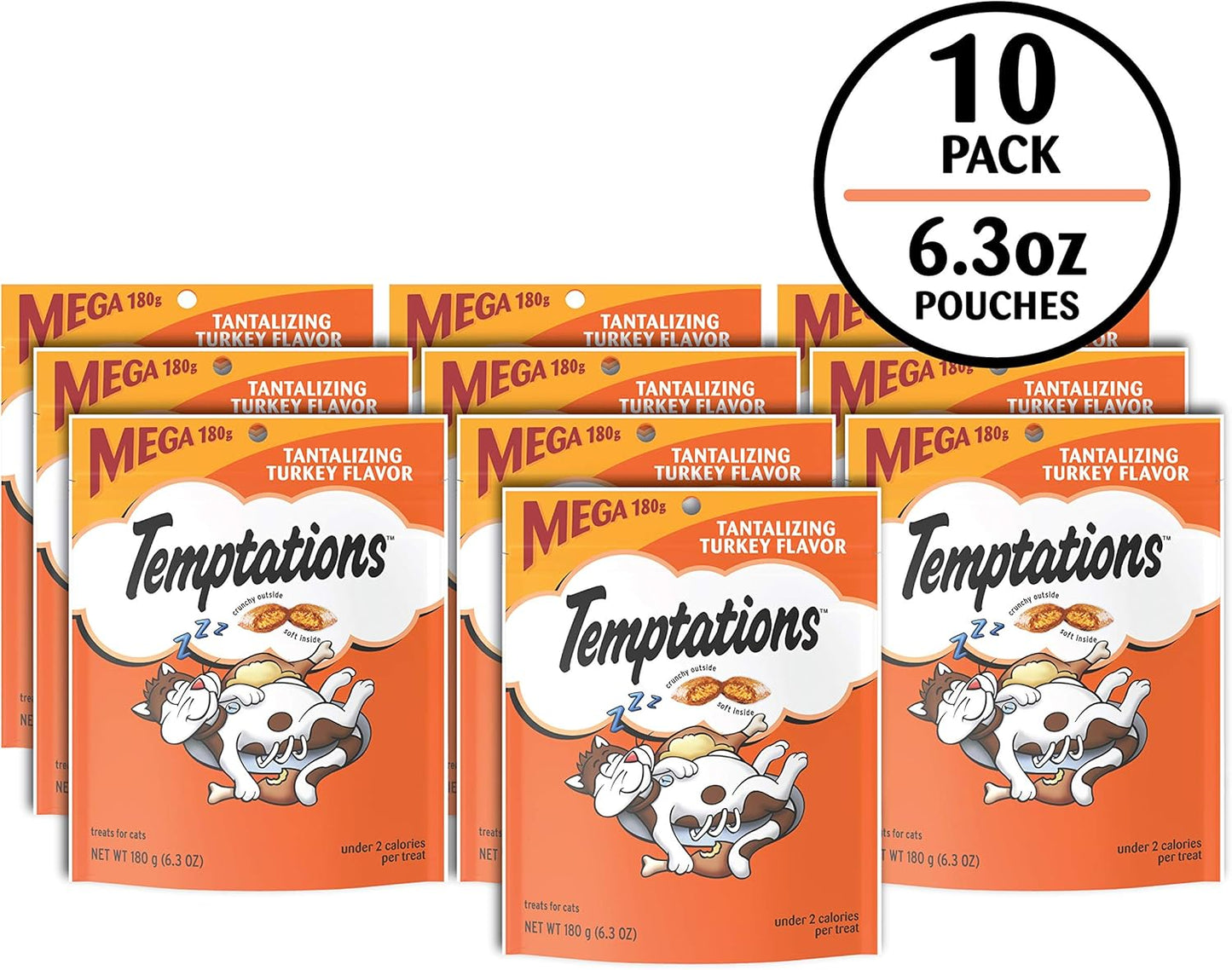 Temptations Classic Crunchy and Soft Cat Treats Tantalizing Turkey Flavor