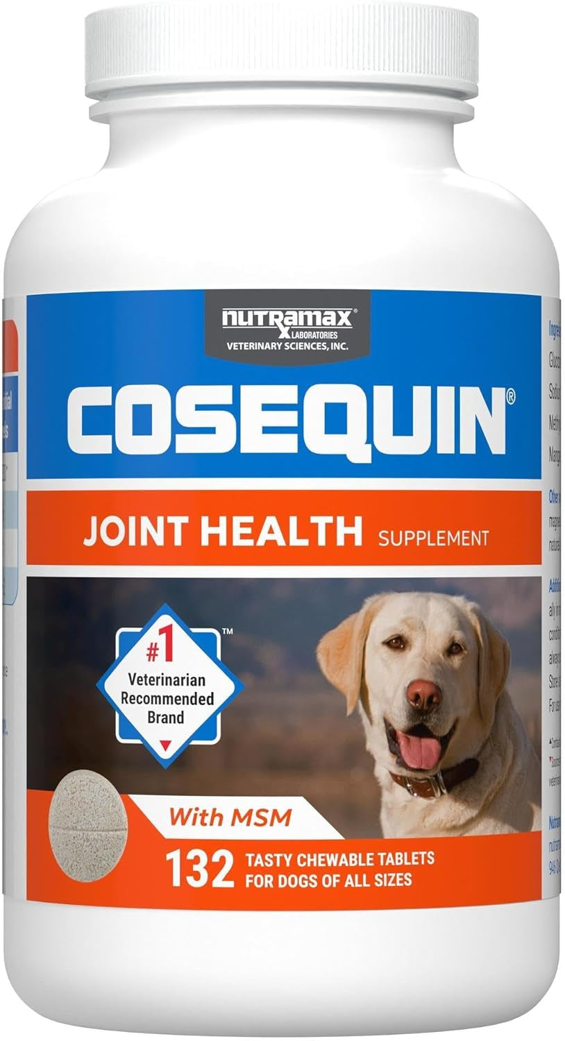 Nutramax Laboratories Cosequin Maximum Strength Joint Health Supplement for Dogs - With Glucosamine, Chondroitin, and MSM