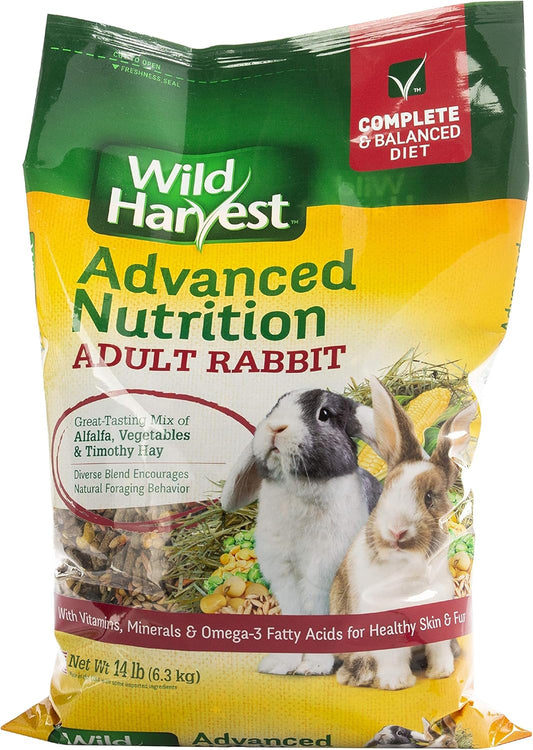 Wild Harvest Advanced Nutrition Diet Adult Rabbit 14 Pounds, Resealable Bag