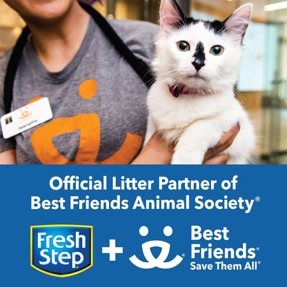 Fresh Step Outstretch Advanced Long Lasting Clumping Litter, Activated Charcoal Litter Lasts 50% Longer