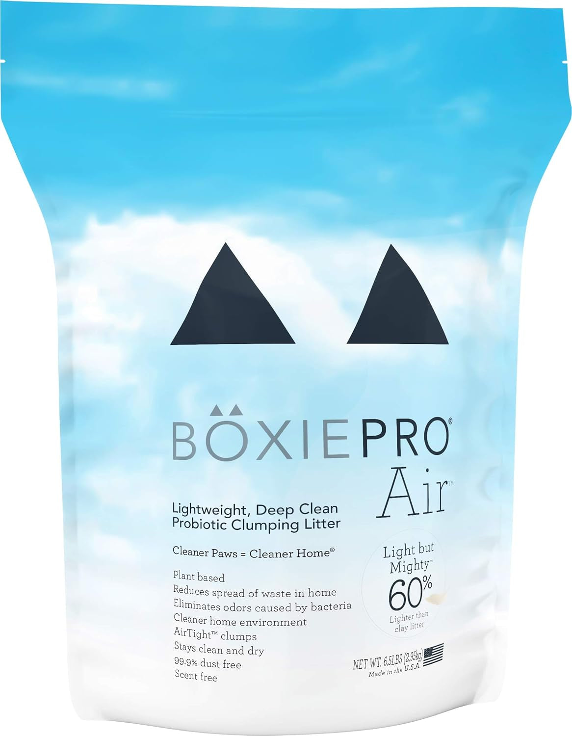 Boxie® Probiotic 40 Day Natural Odor Control Cat Litter, Lightweight Plant Based Kitty Litter