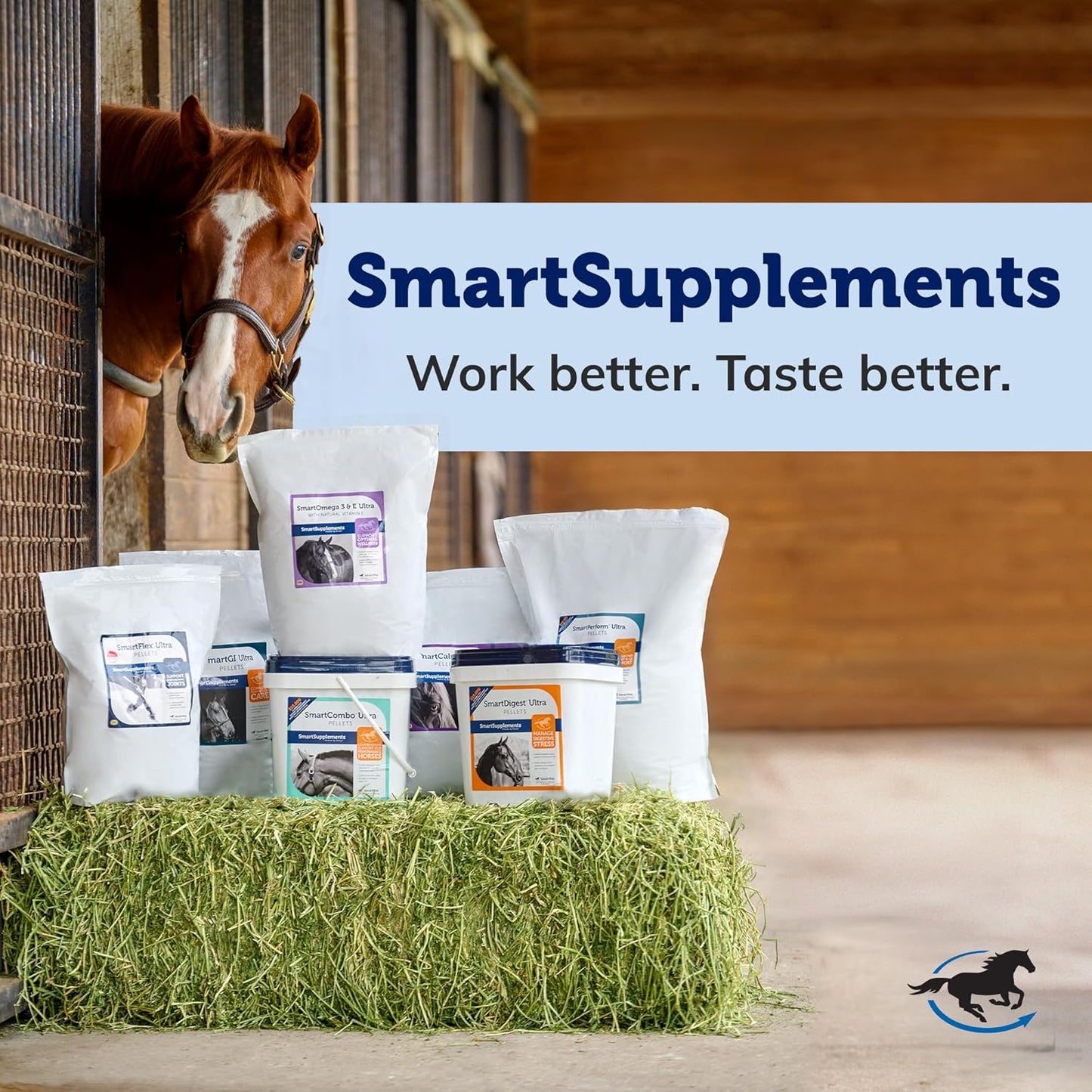 Smartpak Smartcookies, Healthy Treats for Horses Made from Coconut Meal, Beet Pulp, Alfalfa, and Flaxseed Oil, No Sugar Added Horse Treats, Peppermint Pattie Flavor Cookies for Horses