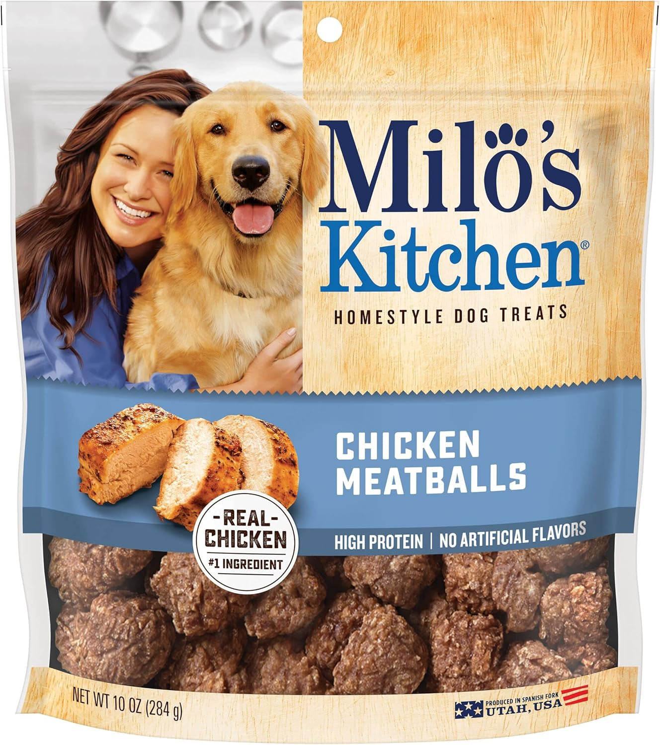 Milo'S Kitchen Homestyle Dog Treats, High Protein, No Artificial Flavors