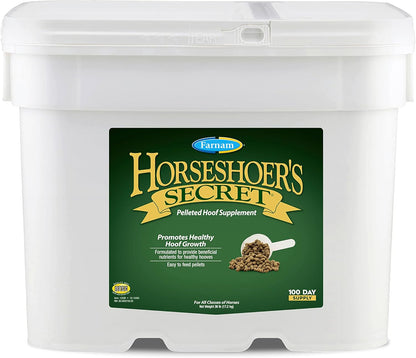 Farnam Horseshoer'S Secret Pelleted Hoof Supplements, Promotes Healthy Hoof Growth, Maintains Hoof Walls & Supports Cracked Hooves