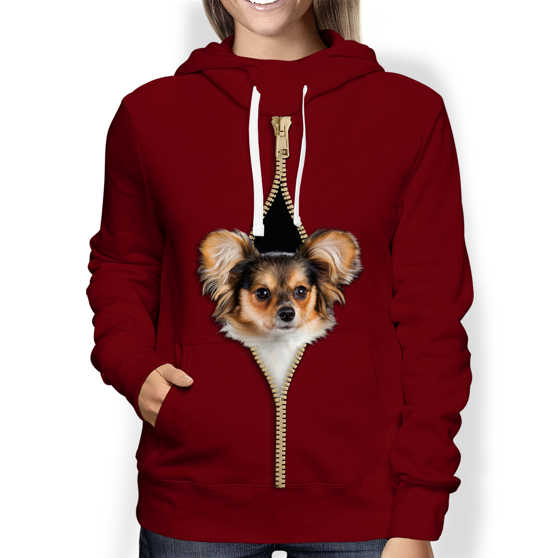 Ich bin bei dir - English Springer Spaniel Hoodie V2