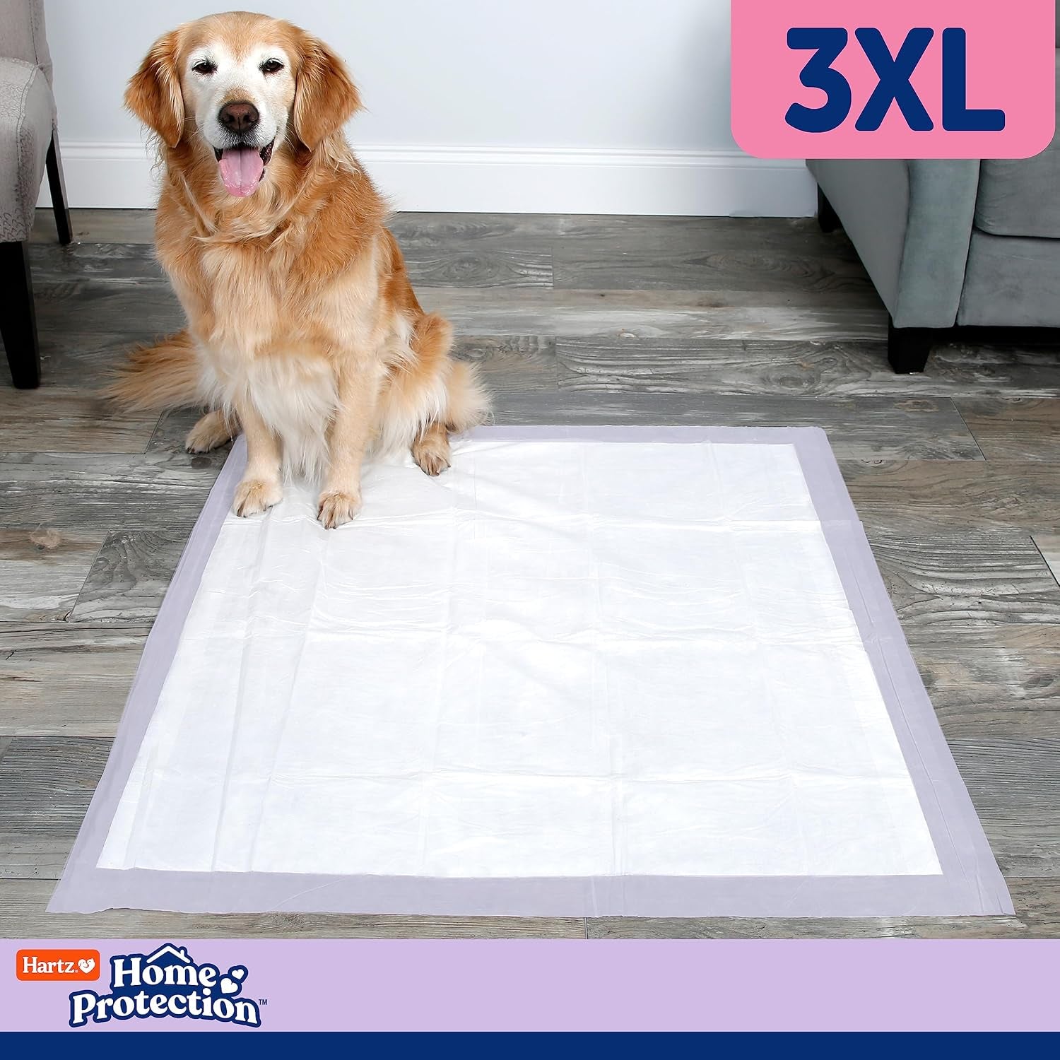 Hartz Home Protection Lavender Scented Dog Pads, Super Absorbent & Won'T Leak, Odor Eliminating