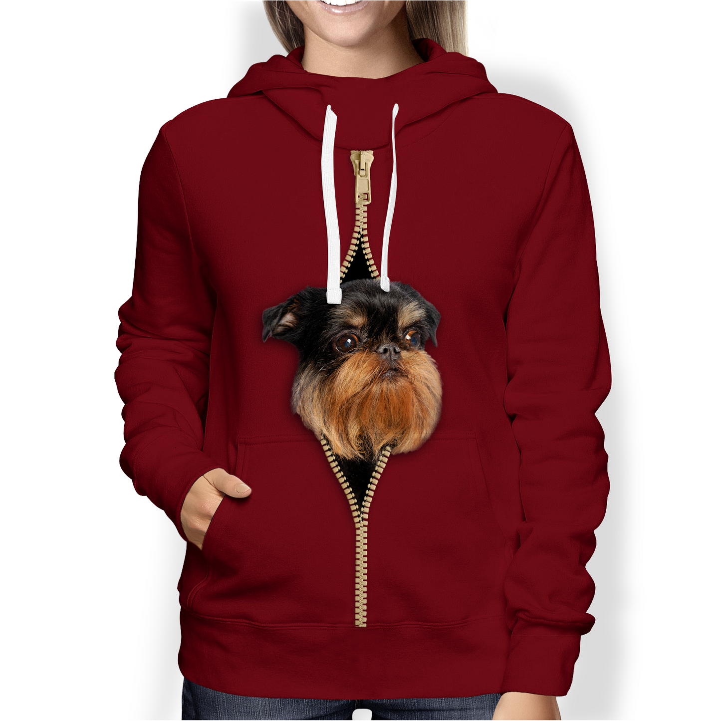 I'm With You - Brittany Spaniel Hoodie V1
