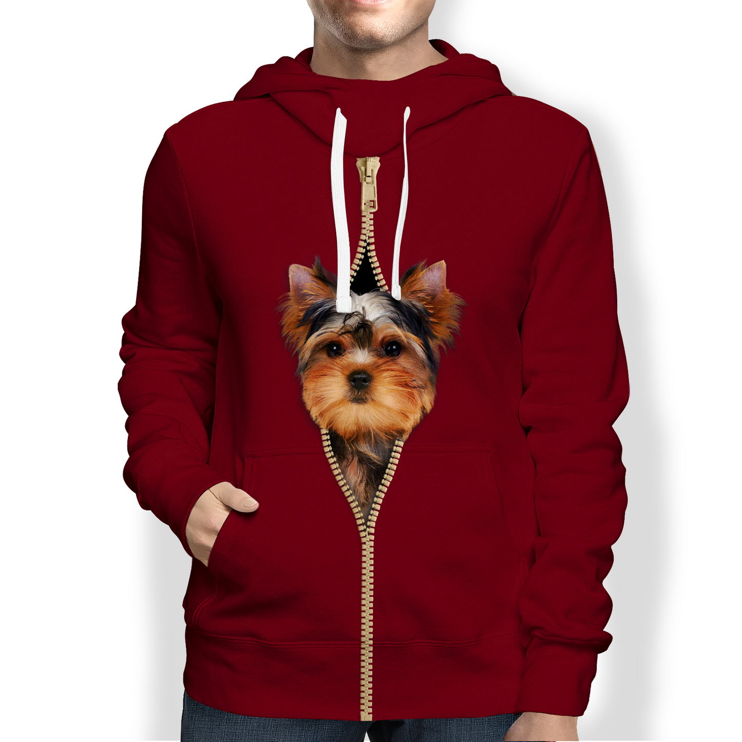 Ich bin bei dir - Französische Bulldogge Hoodie V3