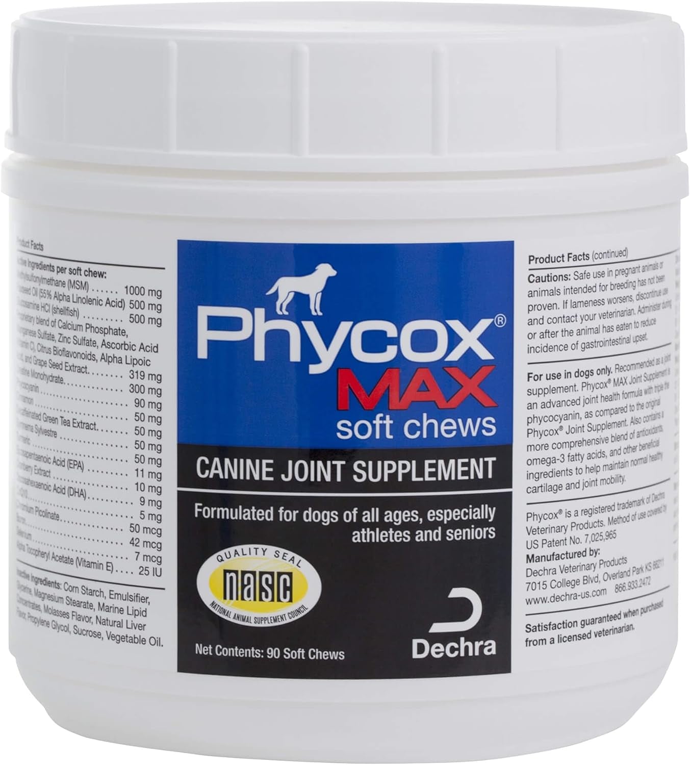 MAX Joint Supplement Soft Chews for Dogs, 90 Ct