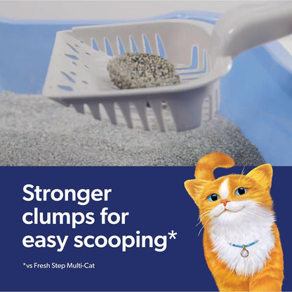 Fresh Step Outstretch Advanced Long Lasting Clumping Litter, Activated Charcoal Litter Lasts 50% Longer