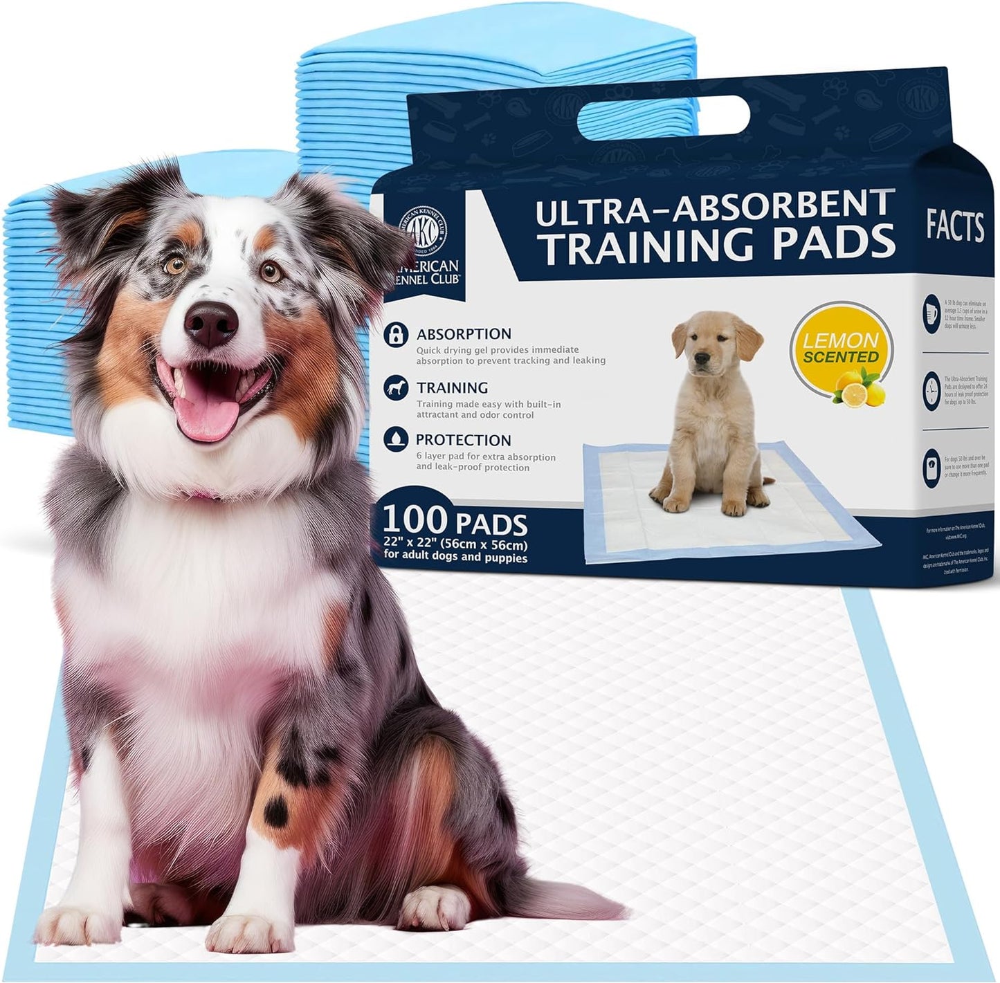 Ultra Absorbent Odor Control Scented Training Pads for Dogs Leak-Proof Quick Dry Gel