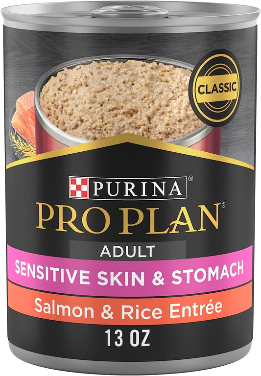 Purina Pro Plan Sensitive Skin and Stomach Wet Dog Food Pate Salmon and Rice Entree