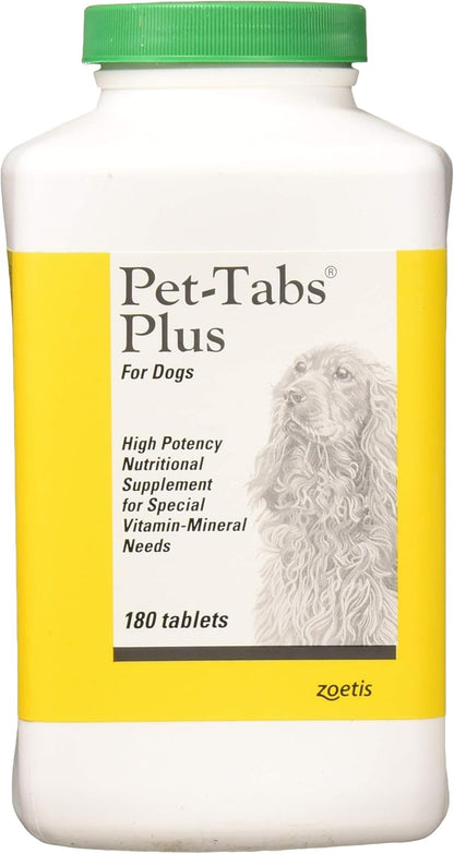 Pet-Tabs plus Multivitamin and Mineral Supplement for Dogs with Special Nutritional Needs, Chewable Tablet