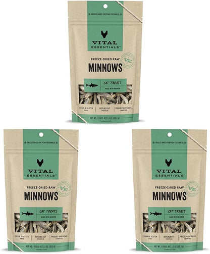 Freeze Dried Raw Cat Treats, Minnows Treats, 0.5 Oz