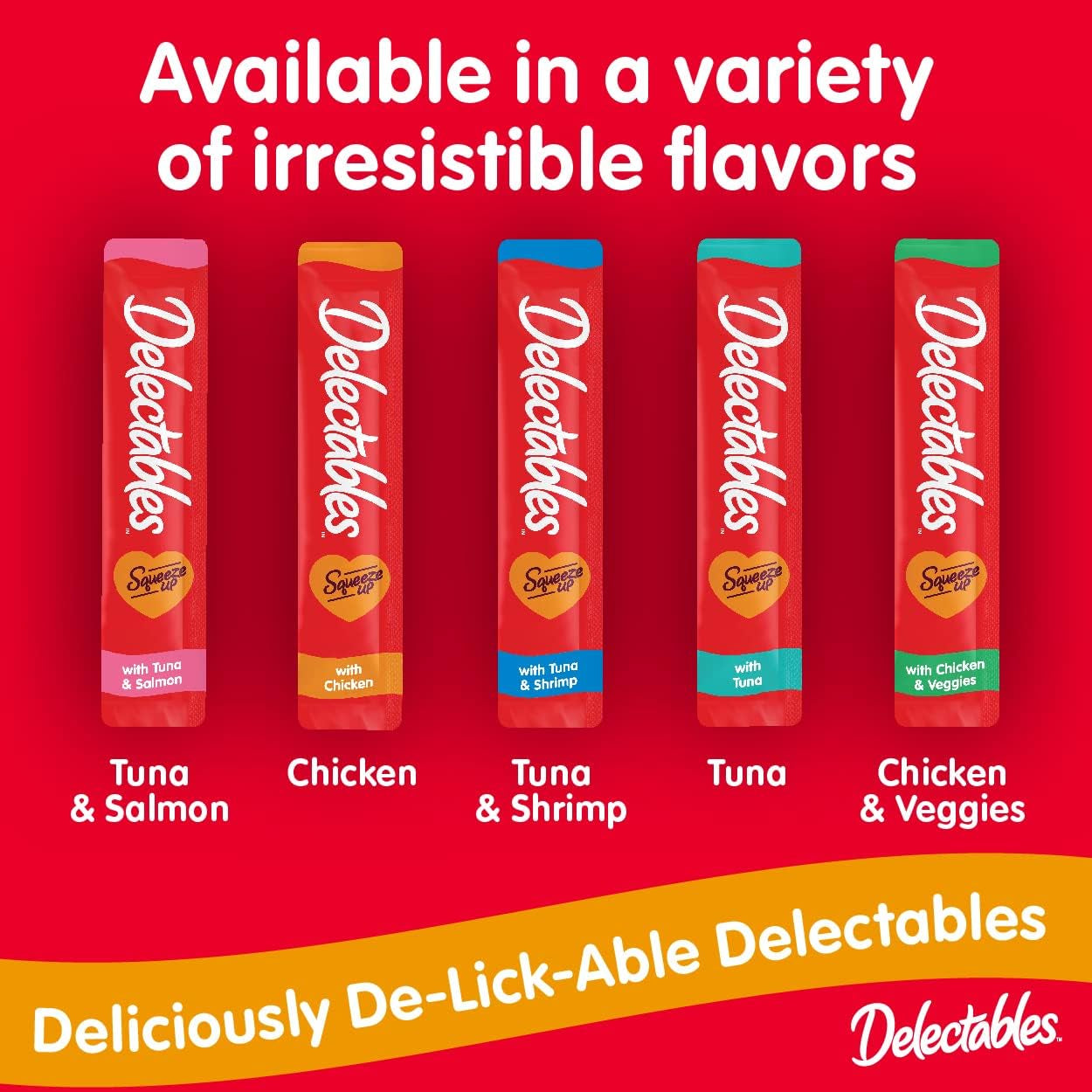 Hartz Delectables Squeeze up Interactive Lickable Wet Cat Treats for Adult & Senior Cats