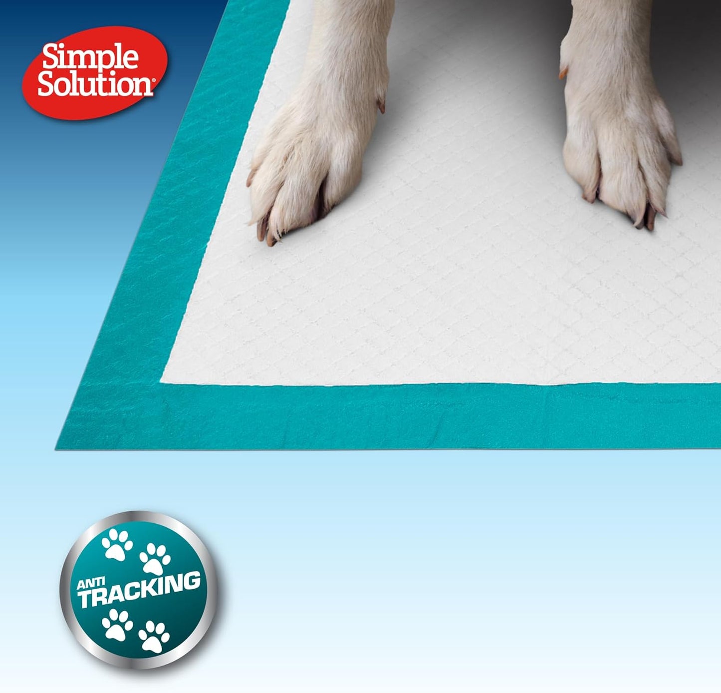 Simple Solution All Day Disposable Pee Pads for Dogs, XL Puppy Potty Training Wee Pad, 6 Layers Thick, Absorbent, Attracts Dogs, Leak Proof, Odor Neutralizing, Lavender Scent, LARGE 23"X24"