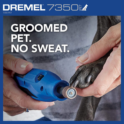 Dremel 7350-PET 4V Pet & Dog Nail Grinder, Easy-To-Use & Safe Nail Trimmer, Professional Pet Grooming Kit - Works on Large, Medium, Small Dogs & Cats