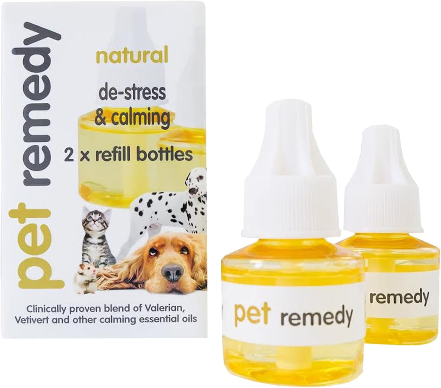 Pet Remedy Natural De-Stress & Calming Plug-In Diffuser Refill for Cats & Dogs