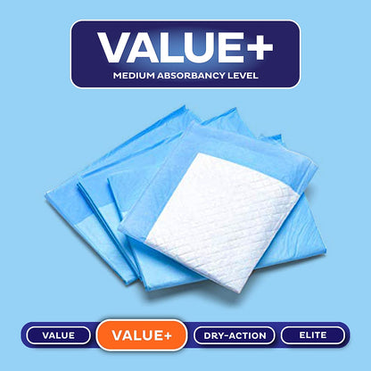 Chucks Pads Disposable 30X36 Underpads [50-Pack] Incontinence Chux Pads Absorbent Fluff Protective Bed Pads - Extra Large Pee Pads for Kids, Adults & Elderly | Leak Proof Puppy Pads for Training - XXL