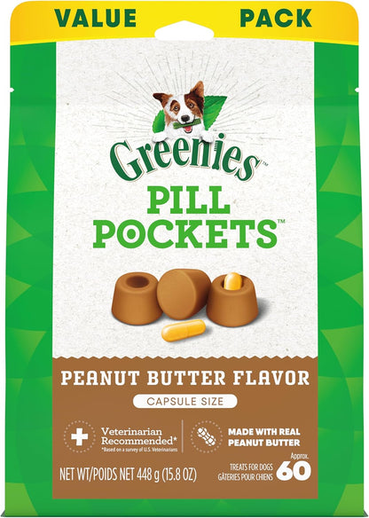 Chicken Flavor Capsule Size Pill Pockets Treats for Dogs