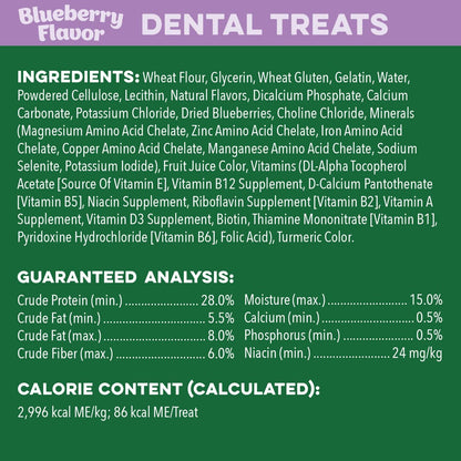 Greenies Regular Natural Dental Care Dog Treats, Variety Pack