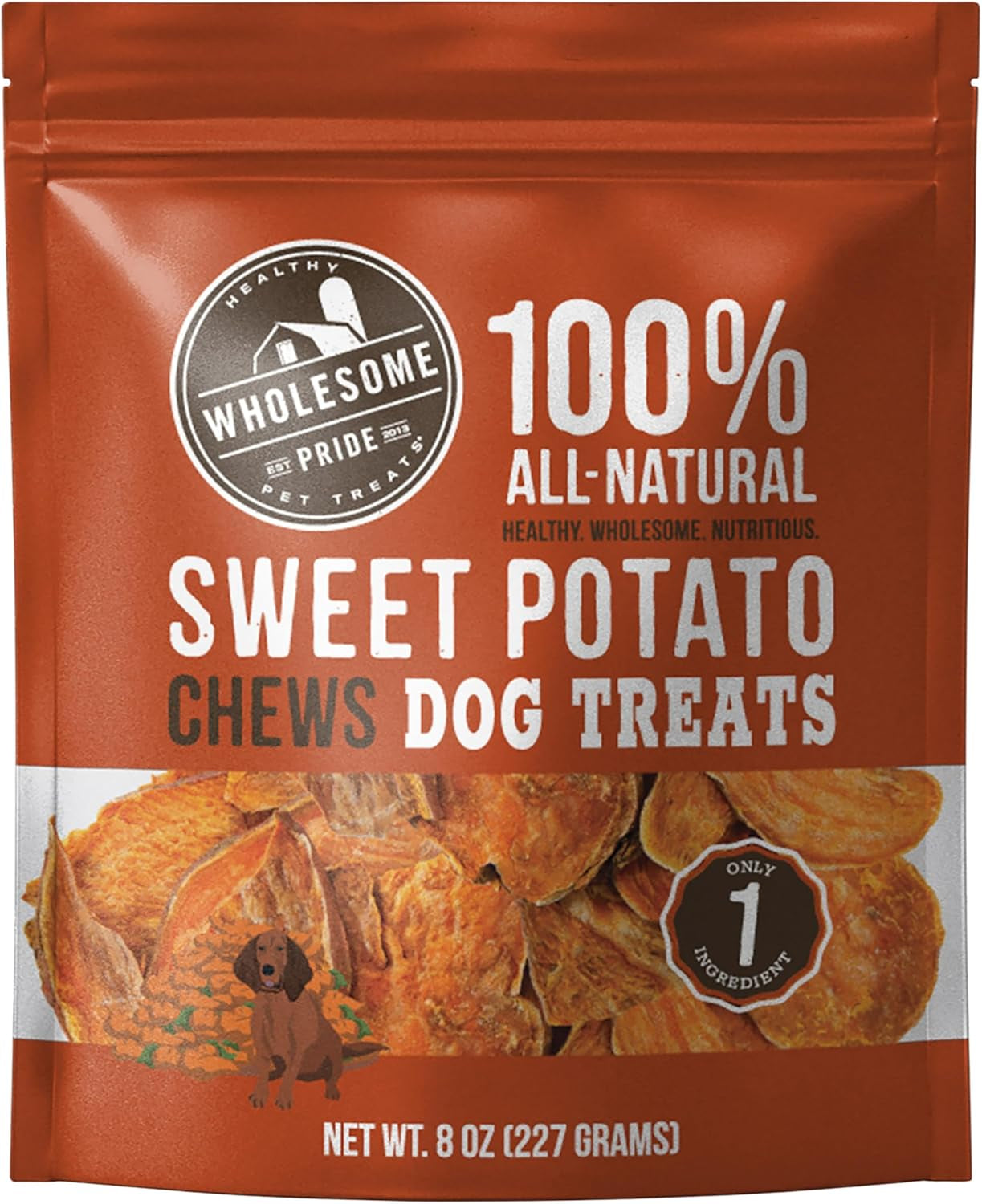 Wholesome Pride Sweet Potato All-Natural Single Ingredient Dog Treats