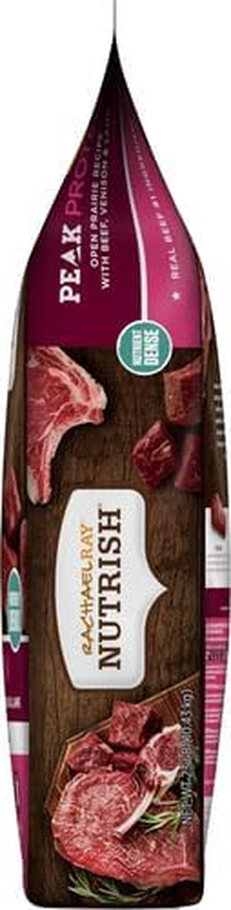 Rachael Ray Nutrish PEAK Natural Dry Dog Food, Open Prairie Recipe with Beef, Venison & Lamb, Grain Free (Packaging May Vary)