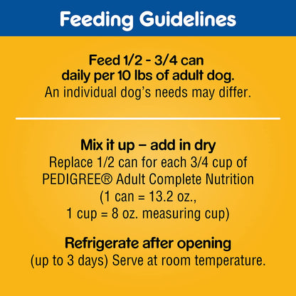 PEDIGREE CHOICE CUTS IN GRAVY Adult Canned Soft Wet Dog Food with Beef