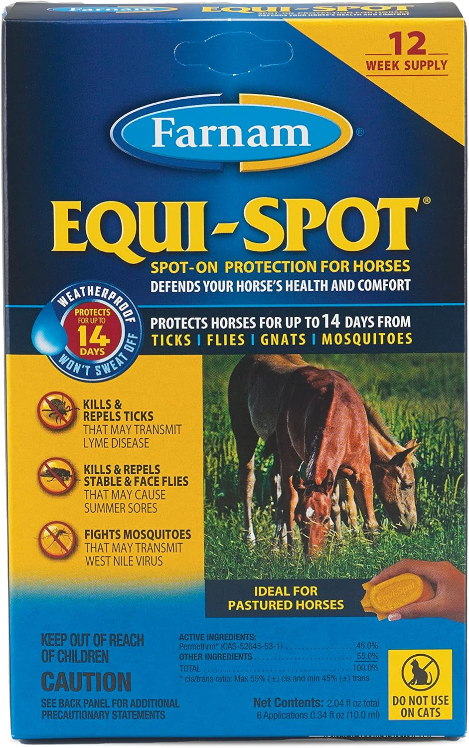 Farnam Equi-Spot, Horse Fly Control, Long-Lasting Protection