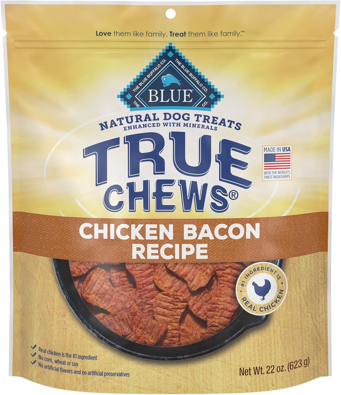 Blue Buffalo True Chews Premium Jerky Cuts Dog Treats, Made in the USA with Natural Ingredients