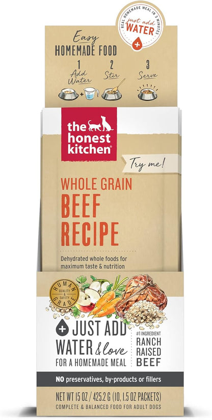 The Honest Kitchen Human Grade Dehydrated Whole Grain Dog Food - Complete Meal or Topper