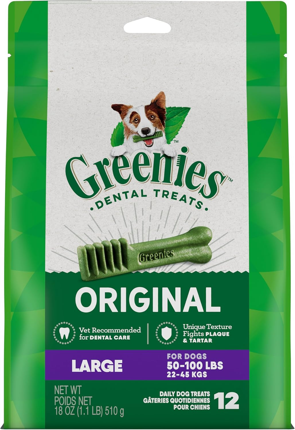 Greenies Original Large Natural Dental Care Dog Treats