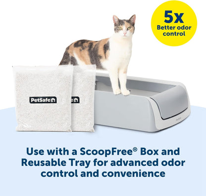 Petsafe Scoopfree Premium Natural Cat Litter, 100% Natural Non-Clumping Cat Litter, Odor-Free for up to 21 Days – No Chemicals, Additives, Dyes or Fragrances