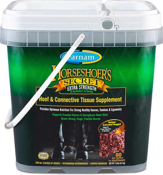 Farnam Horseshoer'S Secret Extra Strength Hoof Supplements & Connective Tissue Supplement, Promotes Strong, Healthy Hooves, Tendon & Ligaments