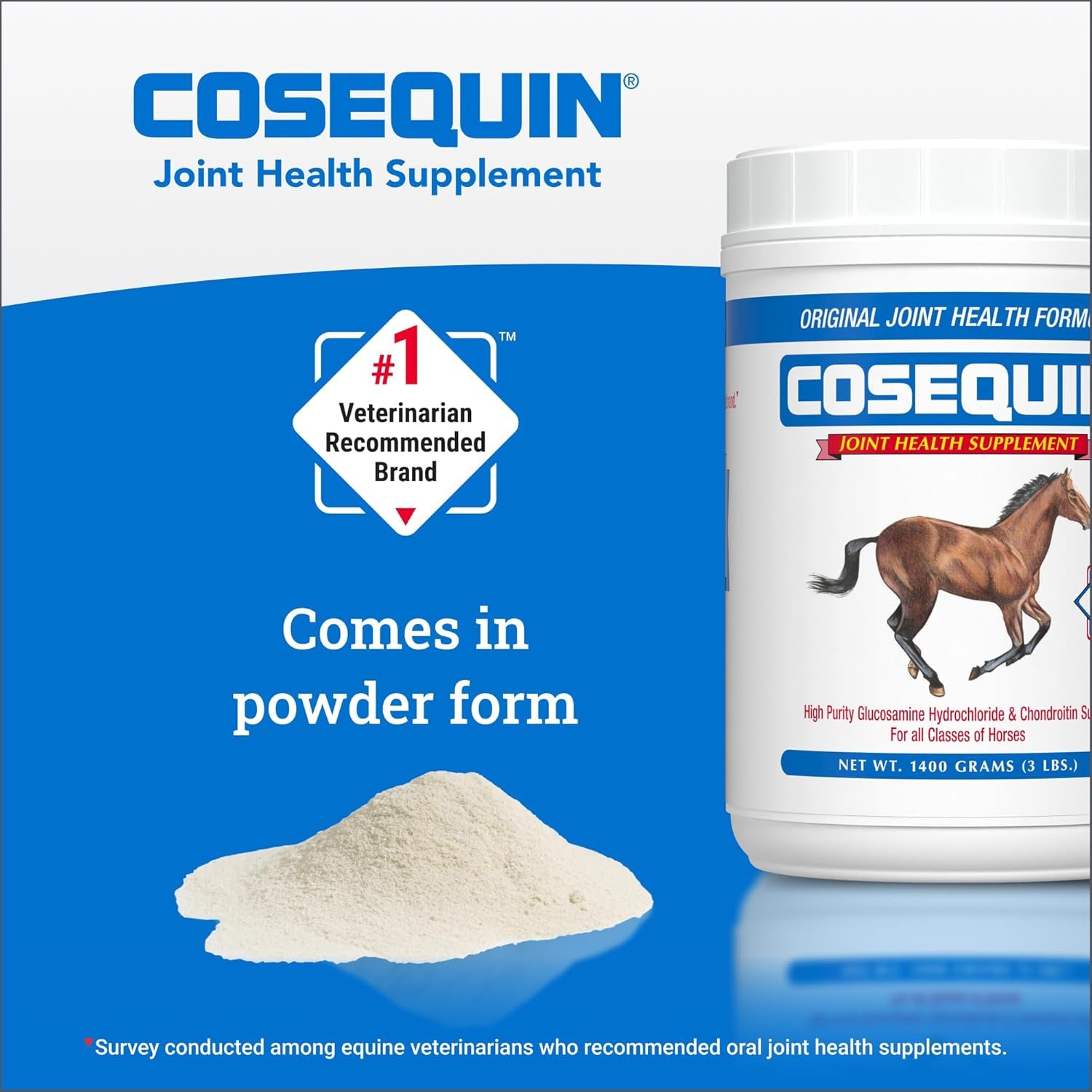 Nutramax Cosequin Original Joint Health Supplement for Horses - Powder with Glucosamine and Chondroitin