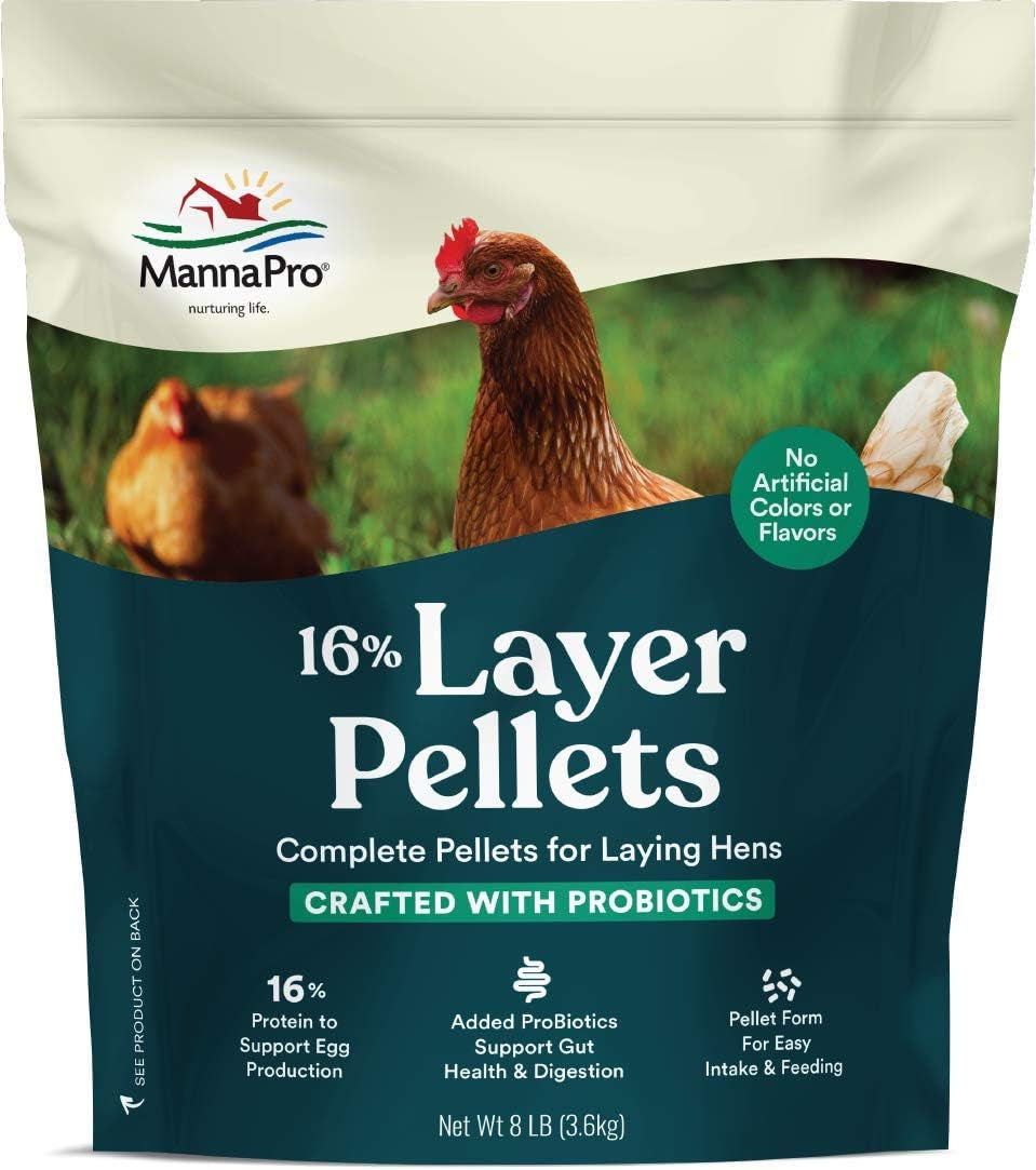 Manna Pro Chicken Feed - 16% Chicken Food, Chicken Layer Feed