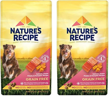 Nature’S Recipe Grain Free Salmon, Sweet Potato & Pumpkin Recipe Dry Dog Food