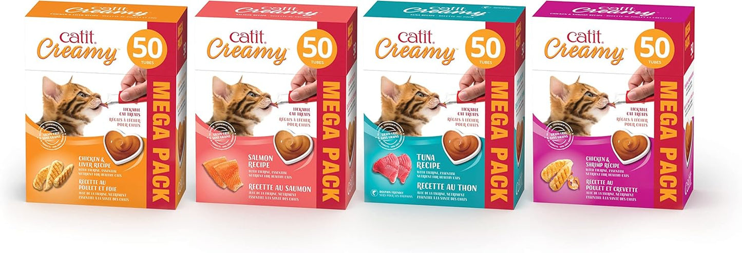 Catit Creamy Lickable Cat Treat, Healthy Cat Treat